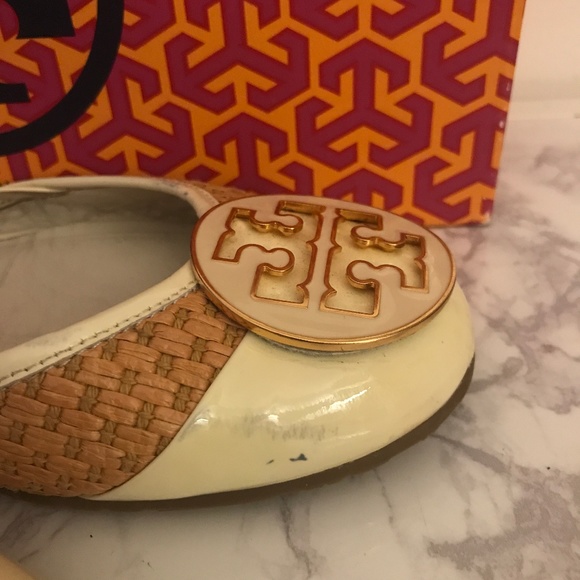 Tory Burch Randy Slingback Ivory Size 10.5 - Picture 5 of 8